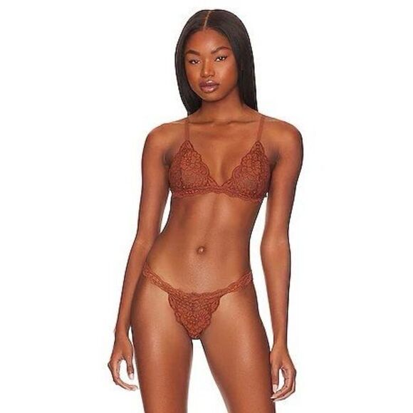 🐿️ NWT We Are HAH x Revolve T String Me A Thong In Milk Chocolate Size Large - Picture 7 of 8